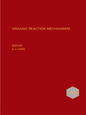 cover image of Organic Reaction Mechanisms, 2003